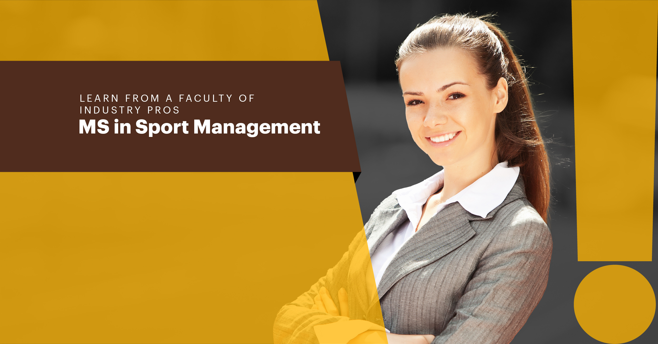 Learn from a faculty of industry pros MS in Sport Management